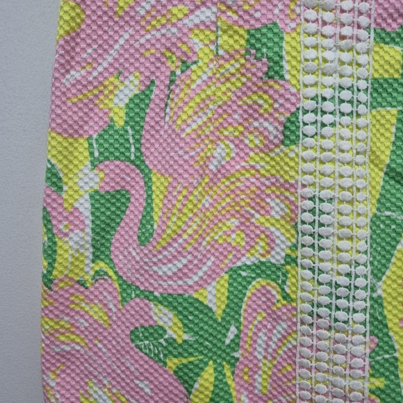 Lilly Pulitzer X Target Collab "Fan Dance" Dress - Flamingo - SIZE 6 Preppy - Picture 3 of 7